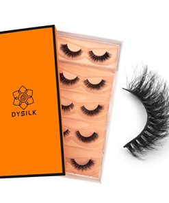 DYSILK Wispy Lashes False Eyelashes - Cat Eye Lashes 5 Pairs 6D Lash Extension Kit - Fluffy Lashes Fake Eyelashes Natural False Lashes Reusable Mink Lashes | Cat-Eye 8-15mm